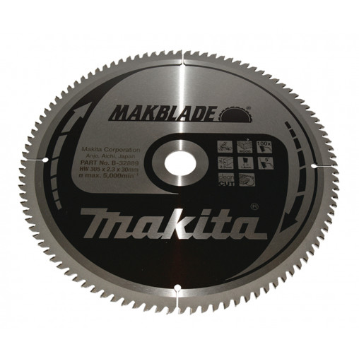 B-32889 Disco sierra circular , Makblade T.C.T, 305 x 30 mm, 100 D